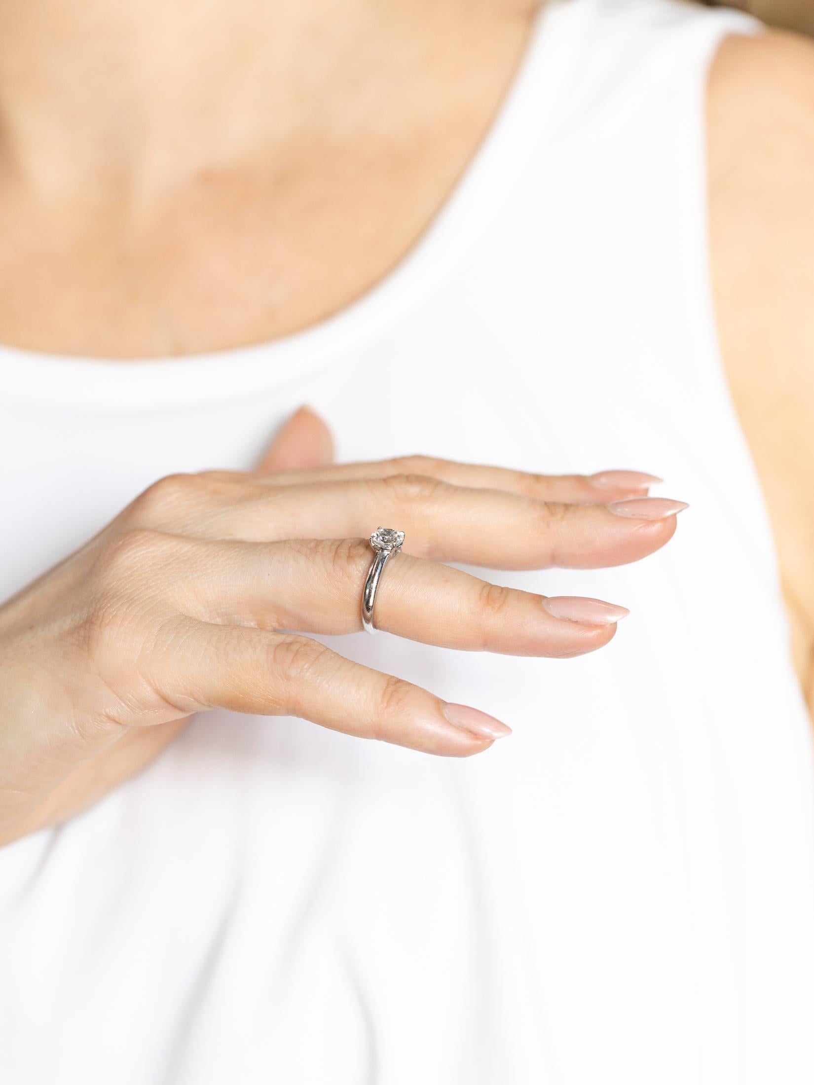 1.03 Ct. Round Brilliant Cut Diamond Solitaire Engagement Ring by Taffin