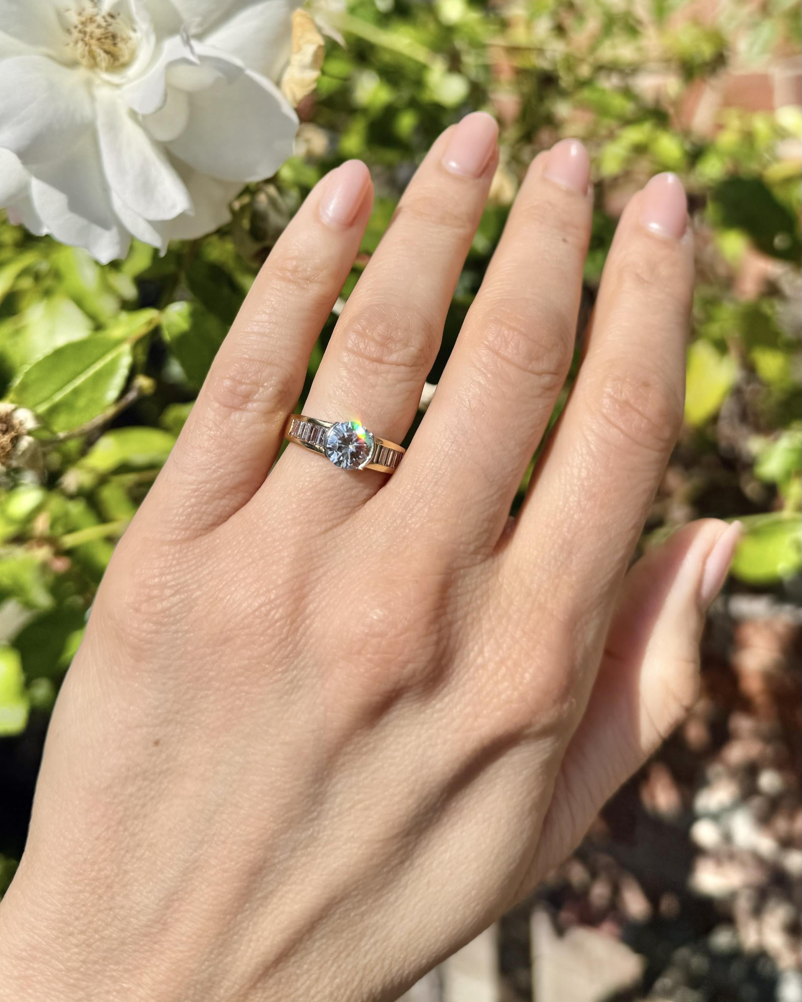Vintage 1.45 Ct. Round Brilliant Cut Diamond Engagement Ring by Tiffany & Co.