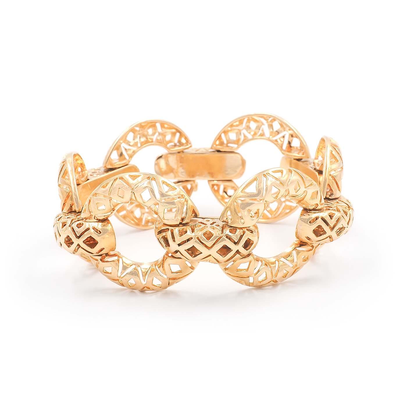 Vintage Geometric Cutout Bracelet By Tiffany & Co.
