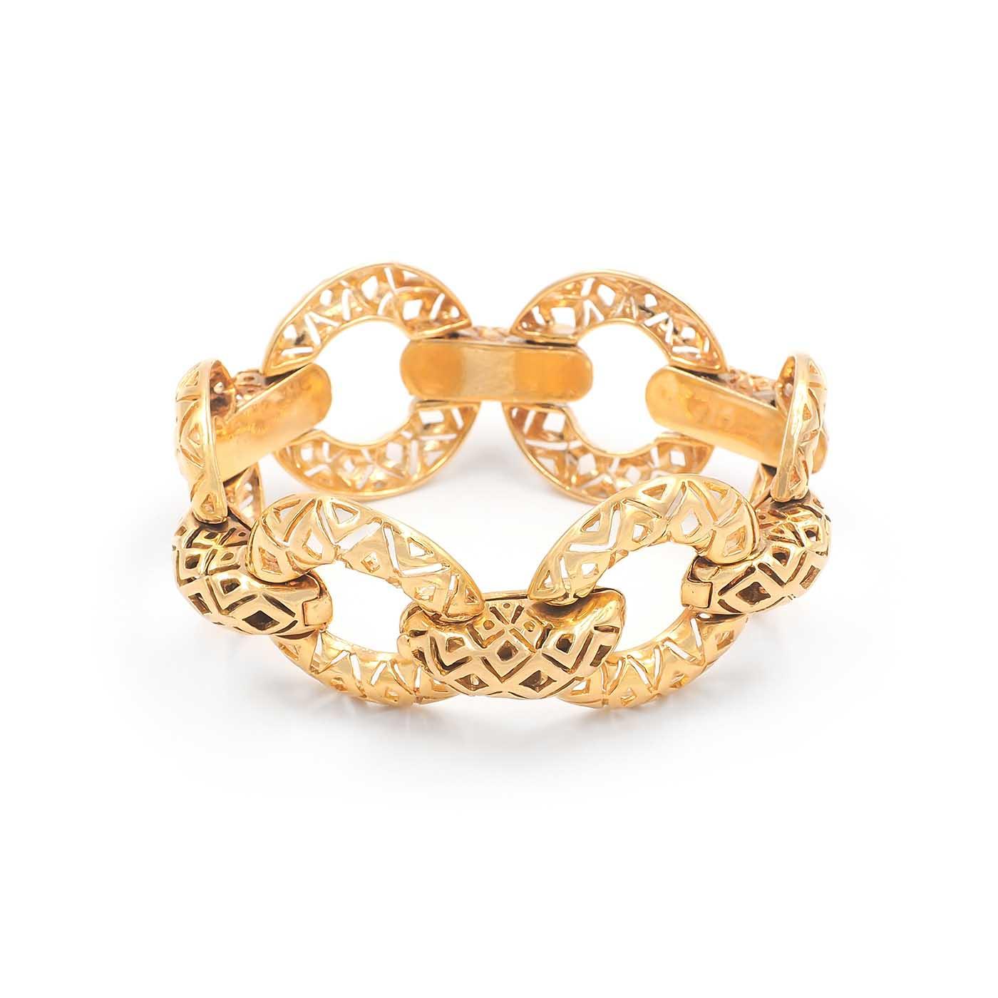 Vintage Geometric Cutout Bracelet By Tiffany & Co.