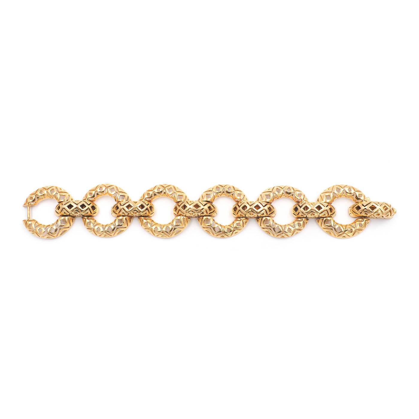 Vintage Geometric Cutout Bracelet By Tiffany & Co.
