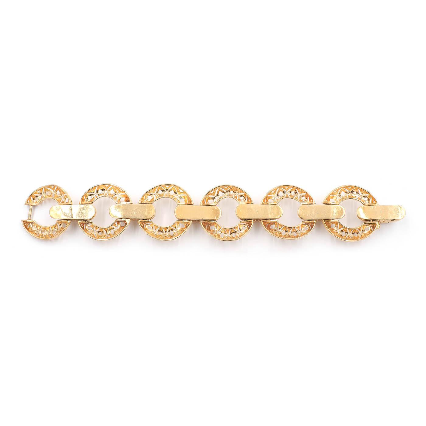 Vintage Geometric Cutout Bracelet By Tiffany & Co.