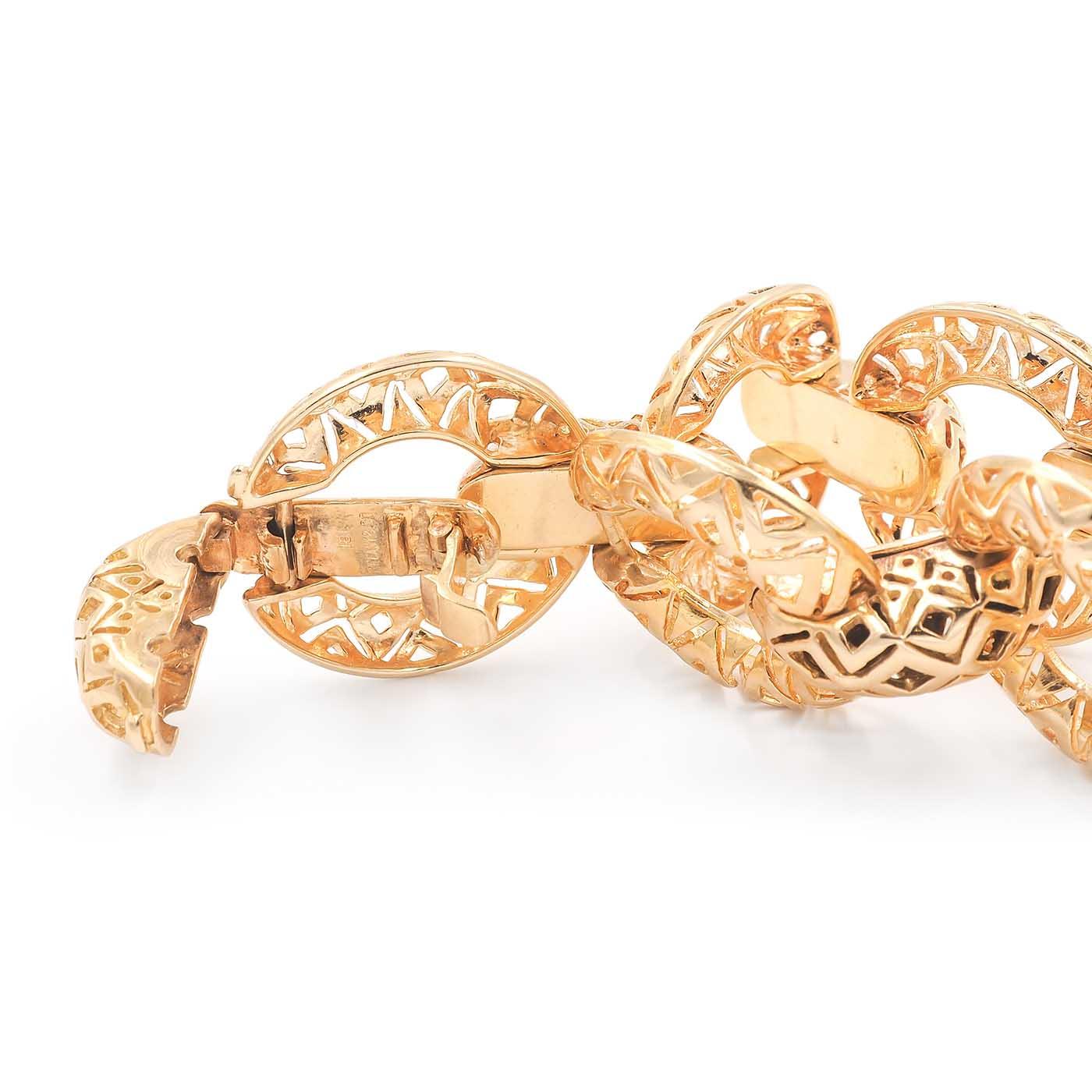 Vintage Geometric Cutout Bracelet By Tiffany & Co.