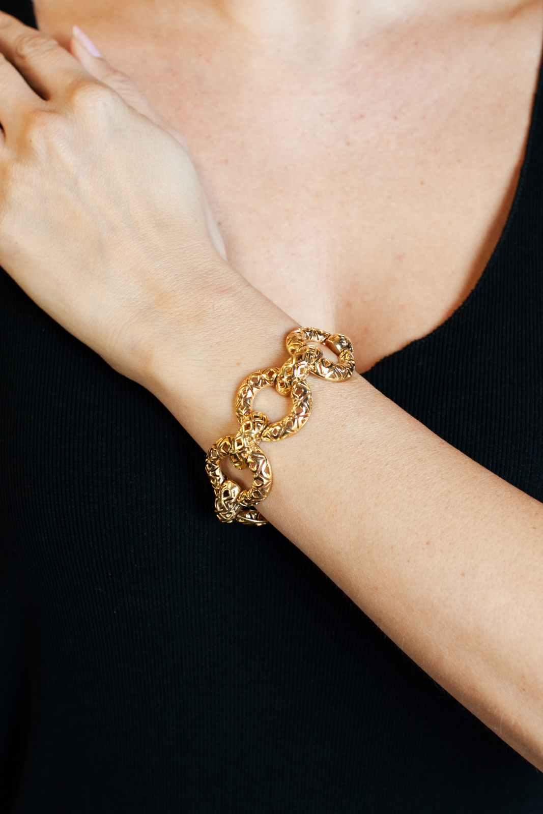 Vintage Geometric Cutout Bracelet By Tiffany & Co.