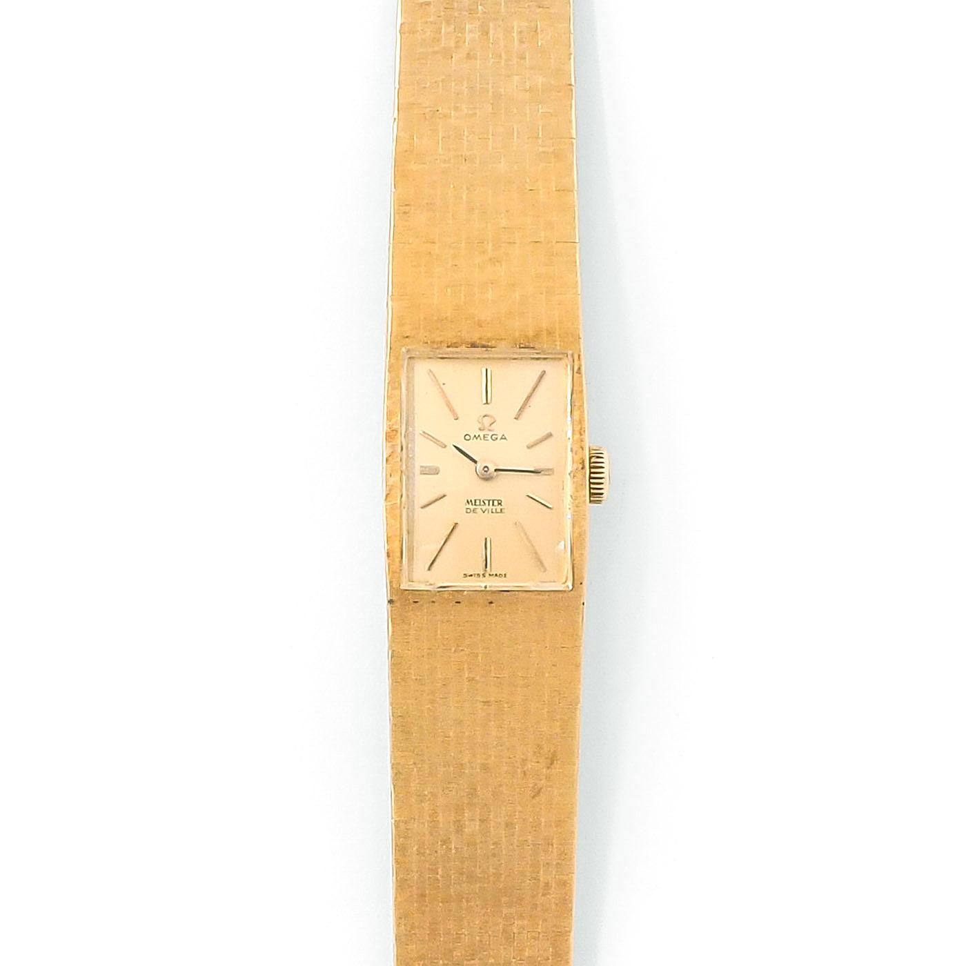 Vintage 'Meister De Ville' Watch Bracelet by Omega