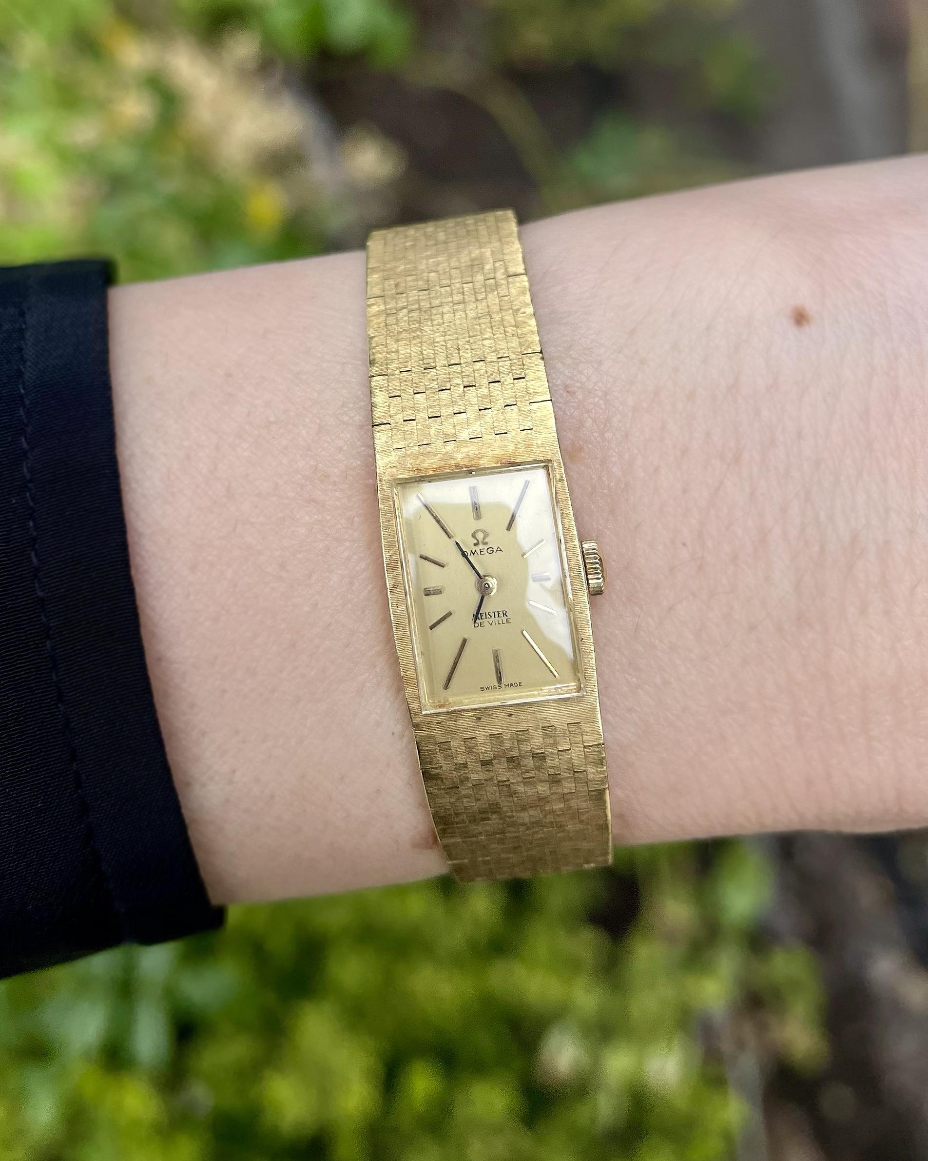 Vintage 'Meister De Ville' Watch Bracelet by Omega