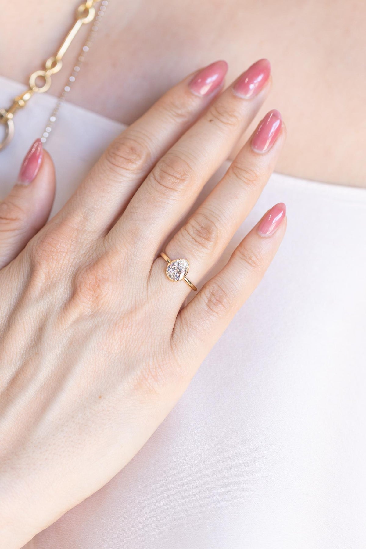 1.54 Ct. Pear-Shaped Diamond Solitaire Engagement Ring from Bespoke by Platt