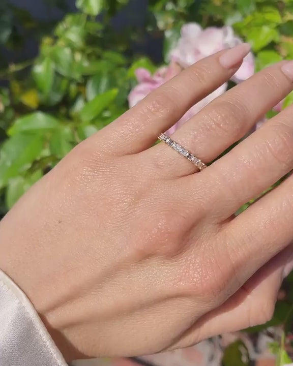 1.73 Ctw. Emerald Cut Diamond Eternity Band Ring from Bespoke by Platt