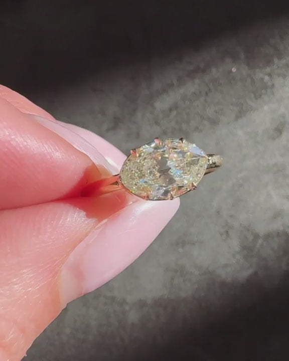 1.80 Ct. Oval Cut Diamond Solitaire Engagement Ring from Bespoke by Platt