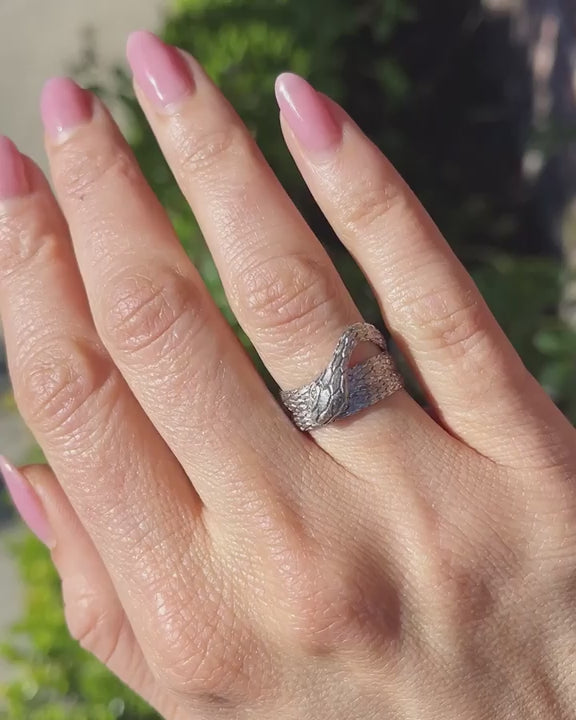 Mid-Century Coiled Snake Ring