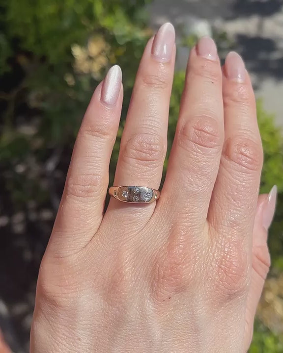 Vintage 6-Stone Diamond Gypsy Ring