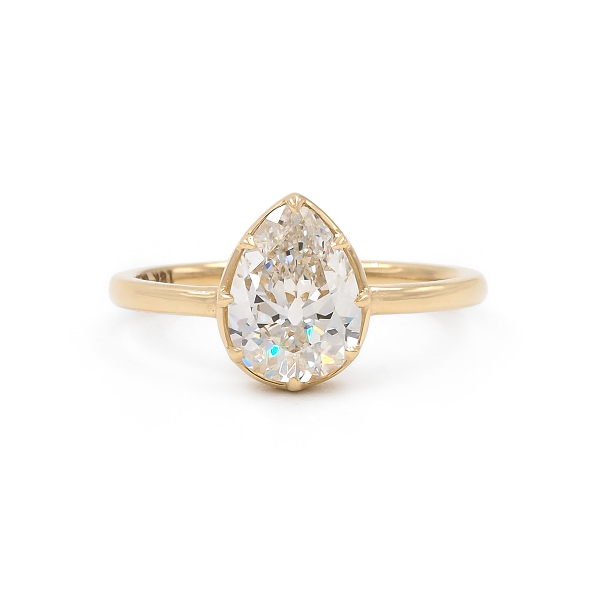 1.54 Ct. Pear-Shaped Diamond Solitaire Engagement Ring from Bespoke by Platt