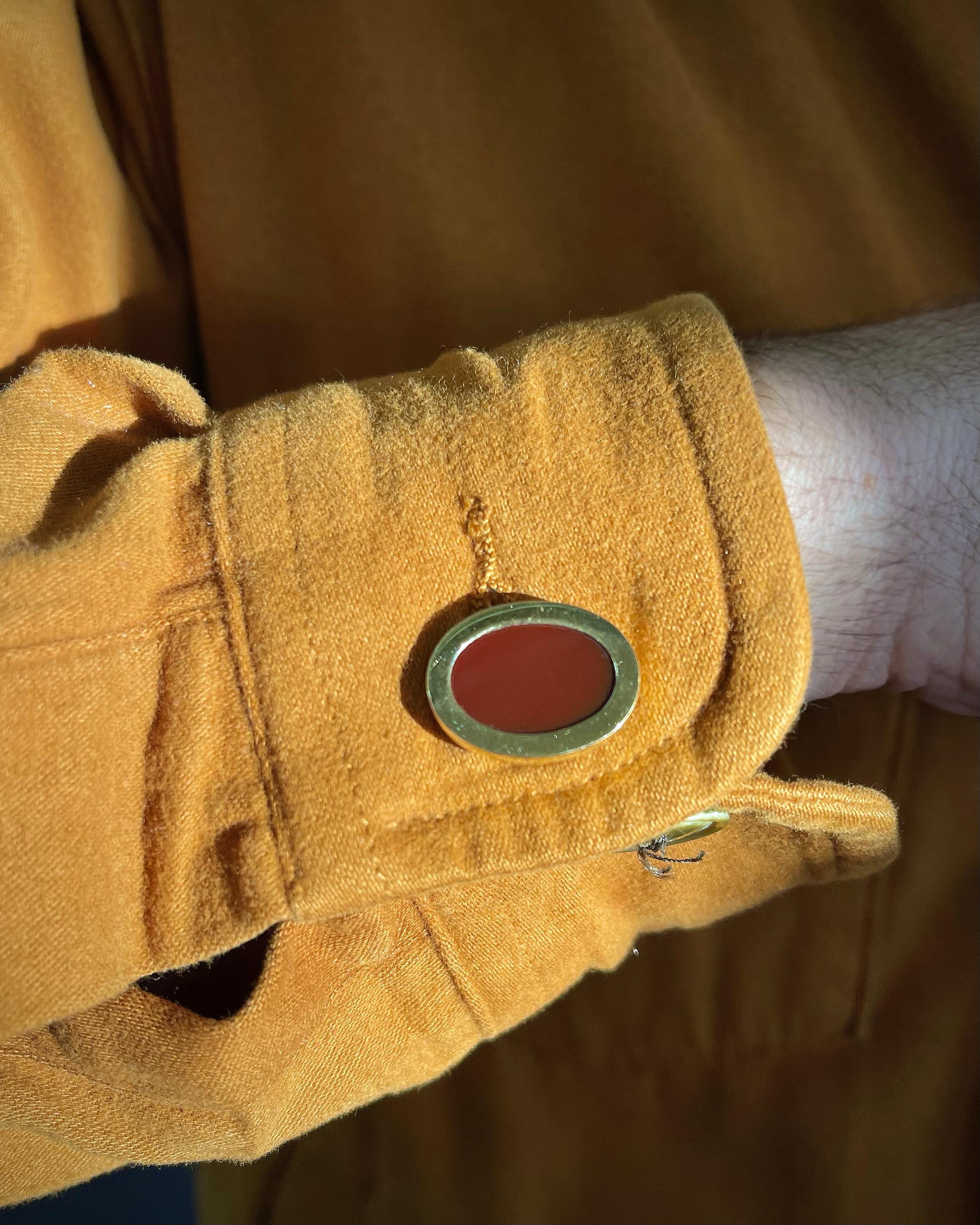 Vintage Carnelian & Gold Cufflinks by Tiffany & Co.