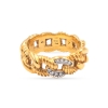 Diamond Chain-Link Gold Ring by David Yurman