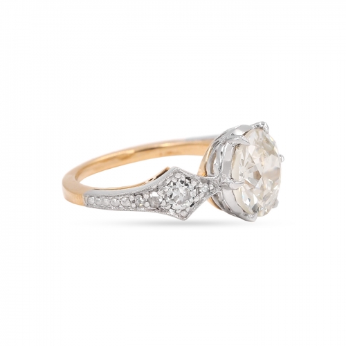 2.12 Carat Old European Cut Diamond Engagement Ring from Bespoke by Platt