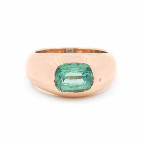 Vintage 1.90 Carat Tourmaline Gypsy Ring