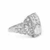 Art Deco 2.01 Ctw. Transitional Cut Diamond 2-Stone Engagement Ring